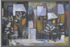 Stadt im Schnee, 1967,  l/Holz,  53x79 cm (C-67-04,Galerie-K)