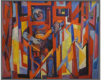 Clown mit Gitarre, 1971,  Acryl/Holz,  93x123 cm (C-71-01)