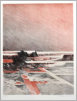 Landschaft, 1979,  Lithographie (20/11),  39x30 cm, (L-79-02)