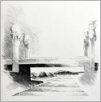 Ochsenbrcke FR, 1977,  Lithographie (?/4),  52x41 cm, (L-77-04)